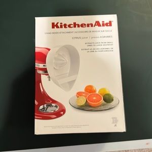 Kitchen Aid stand mixer attachment. Citrus Juicer.